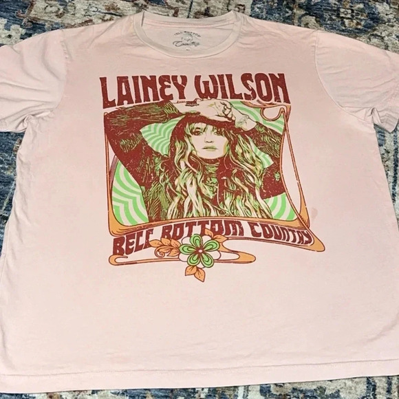 Bell Bottom Country Tops - Lainey Wilson Official Merch Bell Bottom Country Short Sleeve Cotton Shirt
